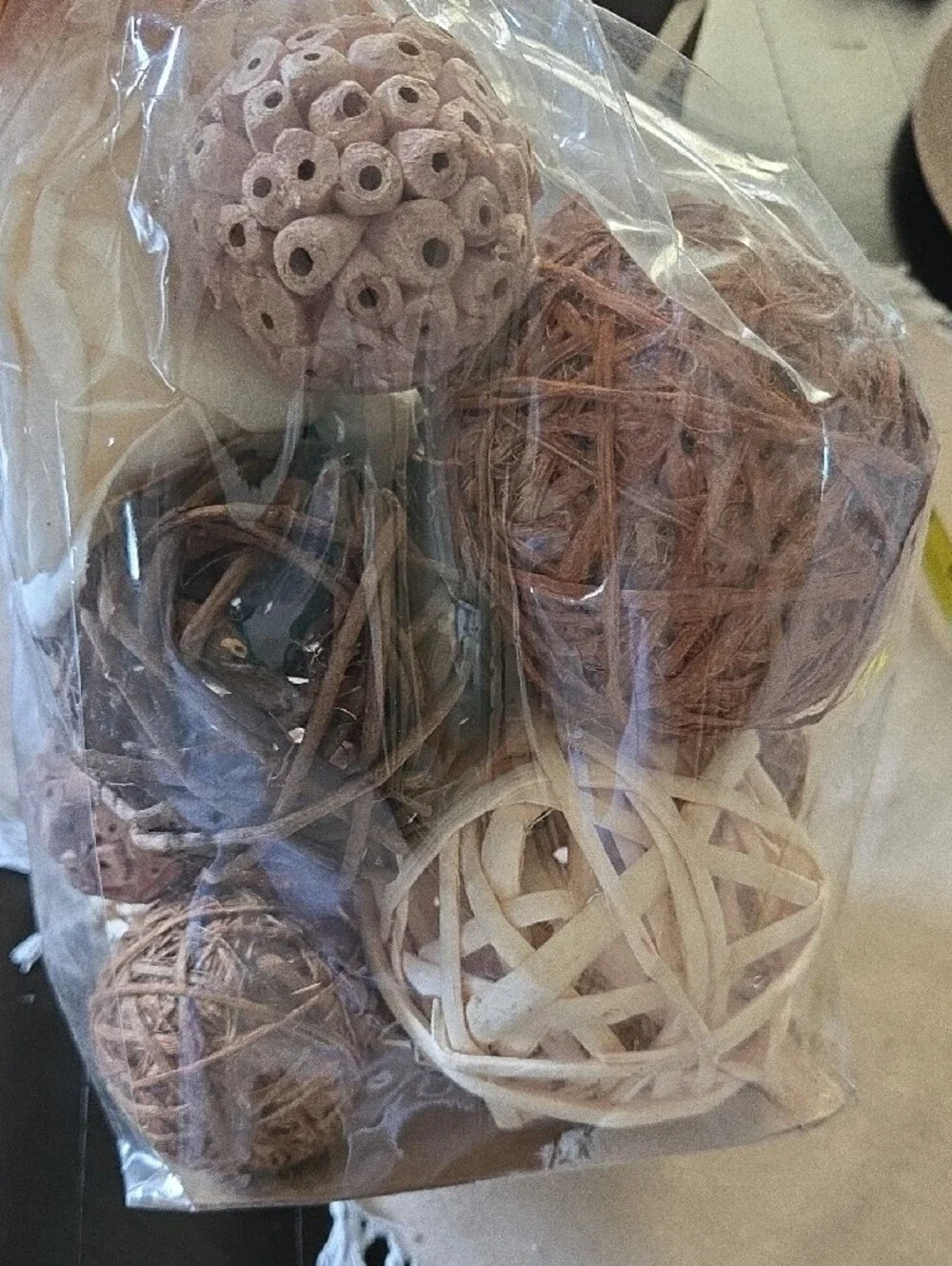 Natural Cream Decorative Potpourri Bag -